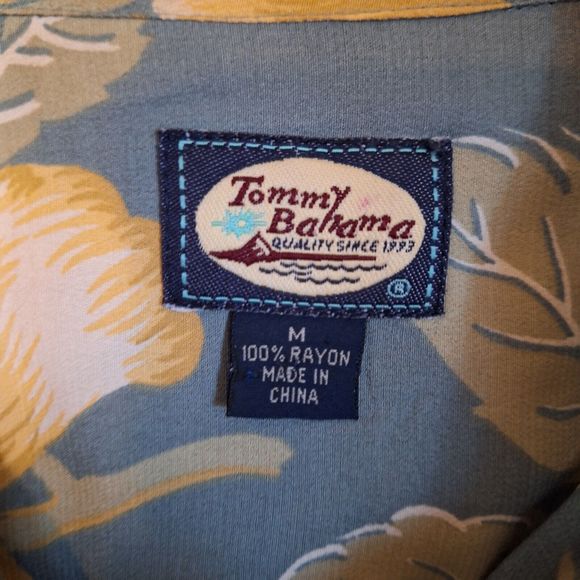 Tommy Bahama Shirt Womens Medium Tropical Floral Button Up Long Sleeve Blouse - Picture 3 of 10